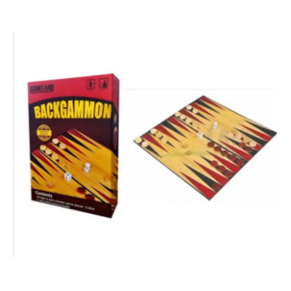 Juego De Salón Backgammon Con Tablero De 30 Piezas 6+