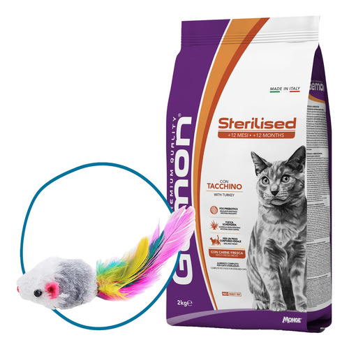 Gemon High Premium Gato Sterilised Pavo 2 Kg