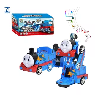 Trenzinho Thomas Transformers Vira Robô Brinqued Anda Som