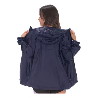Rompeviento Mujer Campera Impermeable Capucha Goat Outdoor