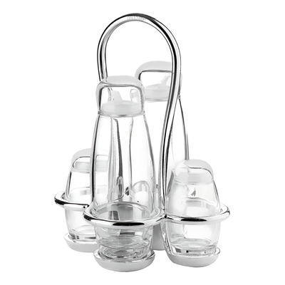 Set Aceite Vinagre Sal Pimienta Guzzini 2313000 Bazarnet P