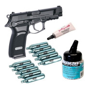 Pistola Asg Bersa Thunder + Balines 6mm + Pack Co2 + Aceite