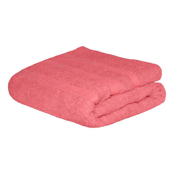 Toalla De Baño Completo 150x80cm - 600gr Suave Y Absorbente Color Rosa Coral 7 Liso