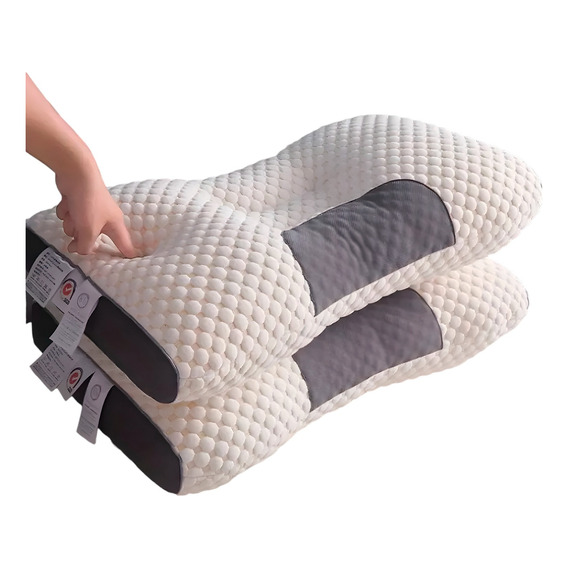 Pack De 2 Almohada De Masaje 3d Spa Soporte Al Cuello Mejora