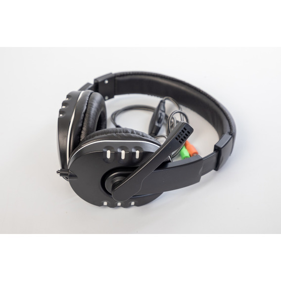 Auriculares Headset Gamer Con Micrófono Negros Somao-sm540 Color Negro