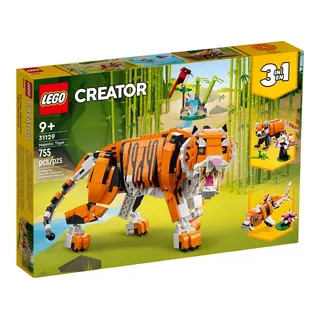 Kit De Construcción Lego Creator 3en1 Tigre Majestuoso 31129 Cantidad De Piezas 755