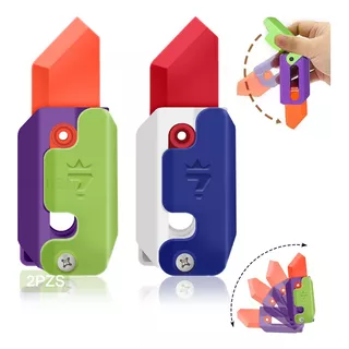 2pzs Carrot Toy Knife,gravity Knife, 3d Printing Fidget Toy