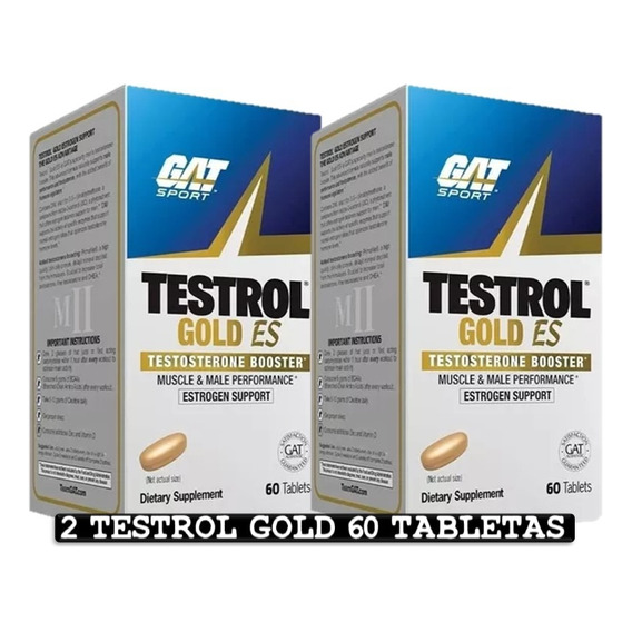 Testrol Gold 60 Tabletas Pack X2 Gat Sport - Tienda Fisica