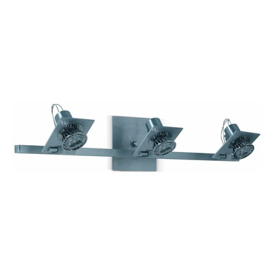 Aplique Pared Aluminio 3 Luces Gu10 220v Apto Led Deco