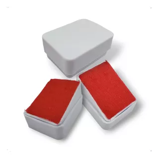 100 Cajitas Estuche Para Aretes Y Broqueles, Blanco-rojo