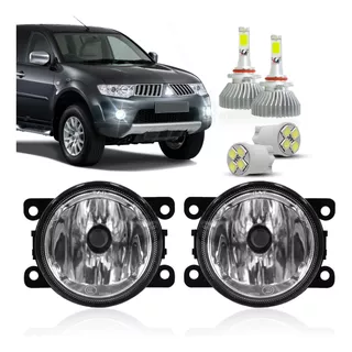 Par Farol Neblina Pajero Dakar 2014 15 16 Super Led E Pingo