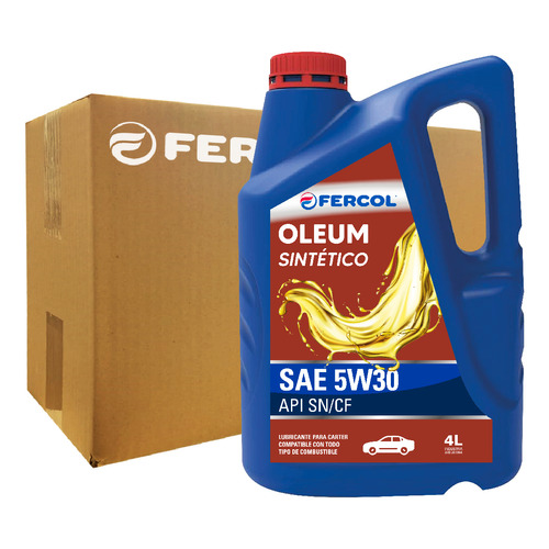 Aceite Fercol Oleum Sintetico 5w-30 4 Lt (caja De 4 X 4 Lt)