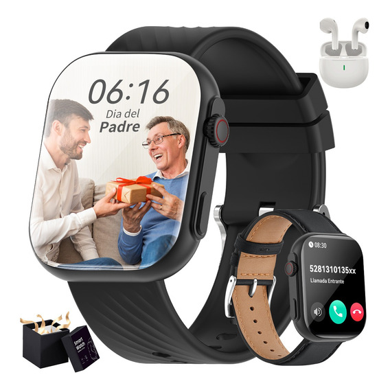 Reloj Smartwatch 2.01'' Reloj Inteligente Bluetooth Llamada
