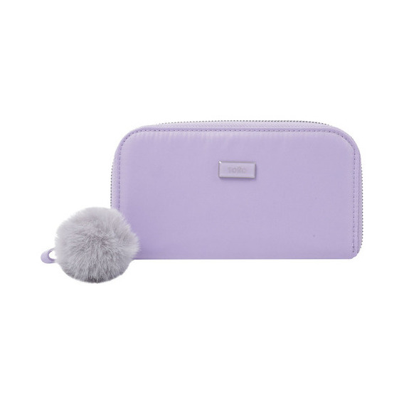 Billetera Para Mujer Totto Adelaide Con Rfid Color Violeta claro