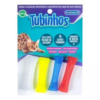 Tubinhos Multicores Para Gatos Pet Games