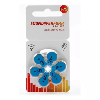 Sound Perform A675 / Pr44 - 10 Cartelas -60 Pilhas Auditivas