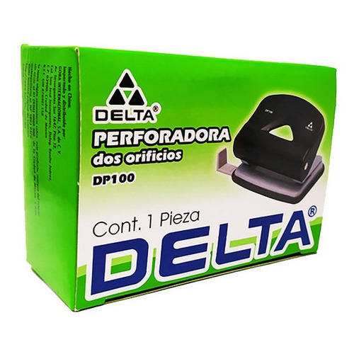 Perforadora 2 Orificios Barrilito Delta 6.35mm 1pz Color Negro Forma de la perforación Círculo