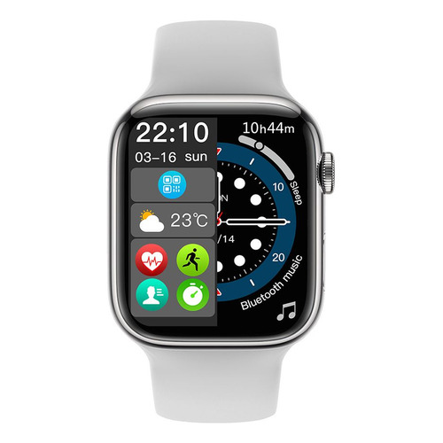 Reloj Pulsera 1.91 Smartwatch Kassel Bt Ios Android Sw2404 + Color de la caja Blanco Color de la malla Blanco
