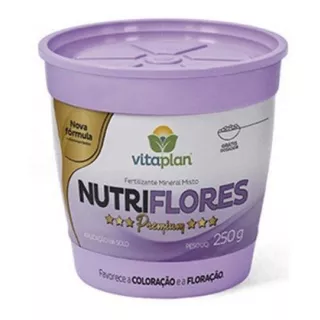 Fertilizante Adubo Nutriflores 250g Super Premium Vitaplan