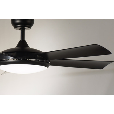 Ventilador Techo Negro 522b Led 24w Control Remoto Laft