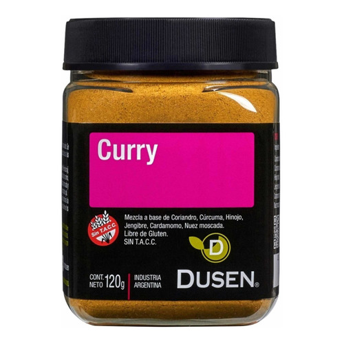 Curry Dusen sin gluten con certificación Kosher X 120 Grs.