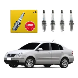  Jogo Velas Ngk Polo Sedan 2.0 8v 2002 A 2006