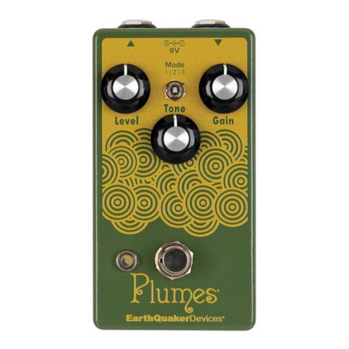 Pedal Earthquaker Devices Plumes Effect Overdrive, color verde