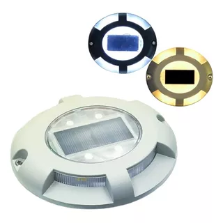 Luz Led Solar Piso Camino Vial Estacionamiento 8 Led