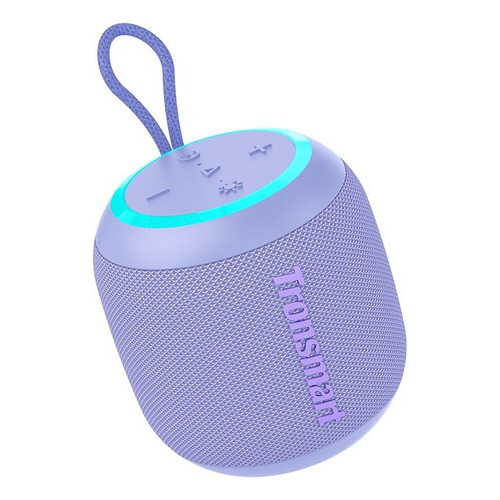 Parlante Bluetooth Tronsmart T7 Mini Ipx7 Led Color Lila 110v