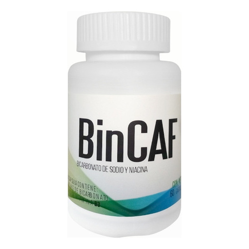Desacaf biotec Bincaf Bicarbonato De Sodio Con Niacinamida C/60caps Sin sabor