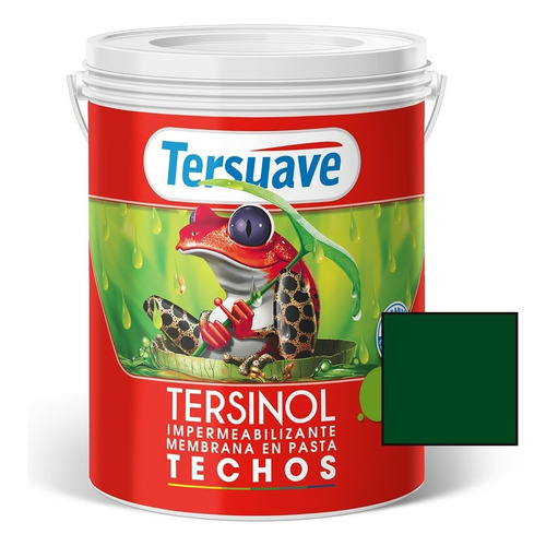 Tersinol Techos Membrana Liquida Poliuretanica Tersuave 4kg Color Verde Foresta