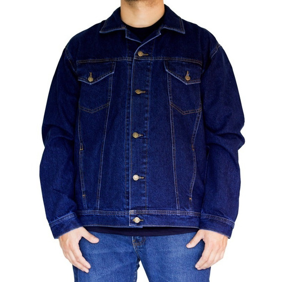 Chaqueta Jean Dotacion Algodon  Indigo Clasico Rigido Xxl