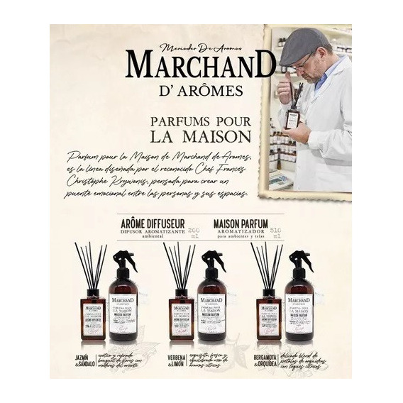 Difusor Ambiental Marchand D'aromes X 200ml Masaromas