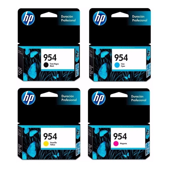 Combo Cartuchos Hp 954 Colores + Negro Originales 8210 8710