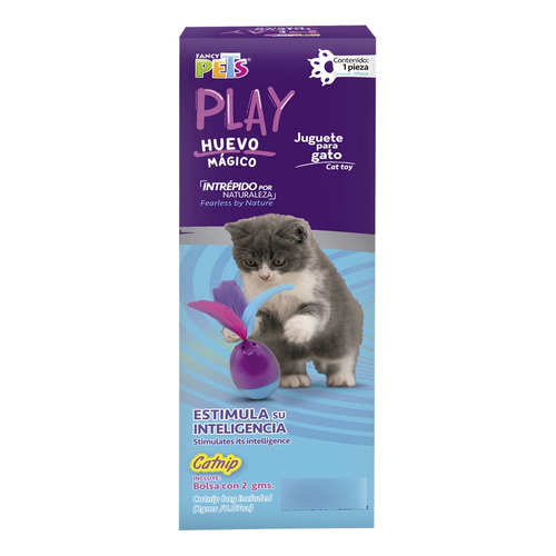 Fancy Pets Play Huevo Mágico Tambalea Con Plumas Y Catnip