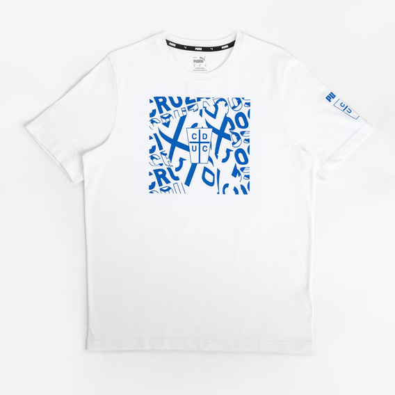 Polera Puma Universidad Católica Graphic Tee Blanca Hombre