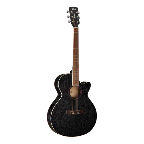 Guitarra electro acústica Cort SFX-AB para diestros open pore negro