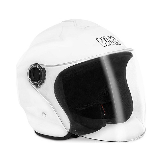 Casco Motocicleta Certificado Dot Abierto Abatible Moto Wk Color Blanco Tamaño del casco M