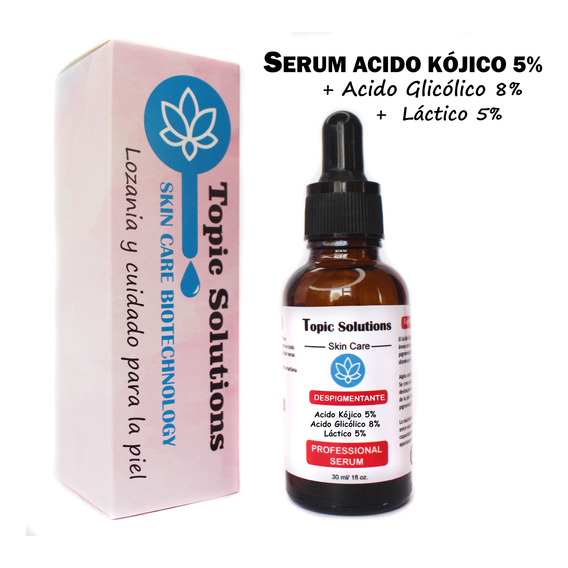 Serum Despigmentante Acido Kojico 5% Glicolico 5% Lactico 5%