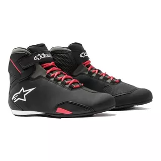 Bota Tênis Alpinestars Sektor Preto Vermelho Lançamento