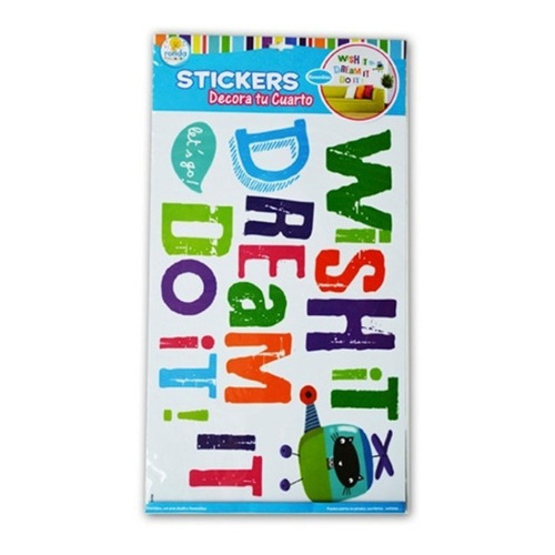 Stickers Decorativos Wish It Color Multi color