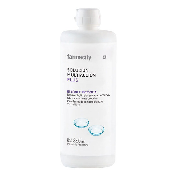 Solución Para Lentes De Contacto Farmacity Plus X 360 Ml