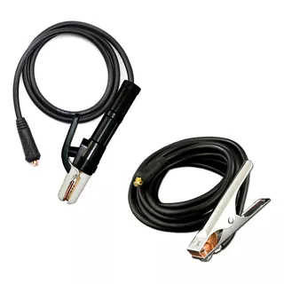Cable Soldadora Inverter Porta Electrodo Masa 2,5m Borne 9mm