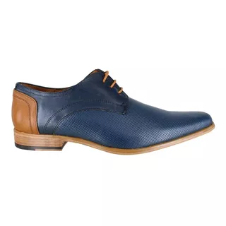 Zapato Hombre Vogatti 1573-1 Azul Piel Suave Ligero Casual