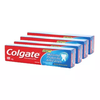 Creme Dental Pasta De Dente Máxima Proteção 90g 4un Colgate