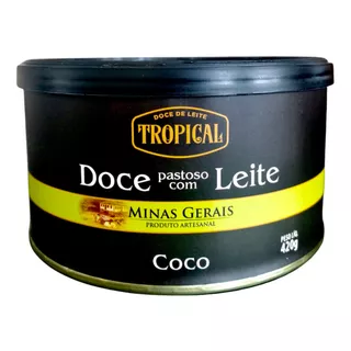Doce De Leite Com Coco Mineiro Pastoso Tropical 420g