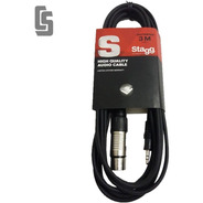 Cable Canon-mini Plug Stagg Sac3mpsxf- 3 Mts