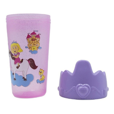 Vaso Antiderrame Princesa 10 Oz Tomi Tipi