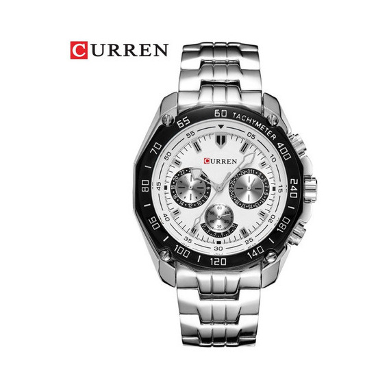 Reloj Para Hombre Curren Krea351902 Plateado