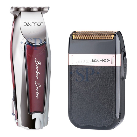 Combo Barberia Belprof Patillera Trimmer + Afeitadora Shaver